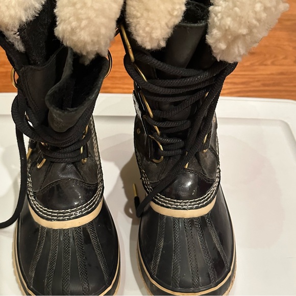 Sorel Joan Of Arctic Tall Boots Black Waterproof NL2392-010 Women's Size 8 US - Picture 2 of 16